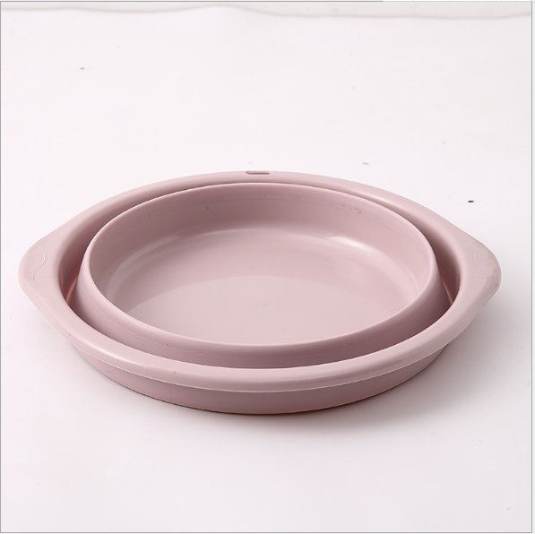 Manufacturers direct folding plastic wash basin portable outdoor travel home can be folded basin washing feet washing basin