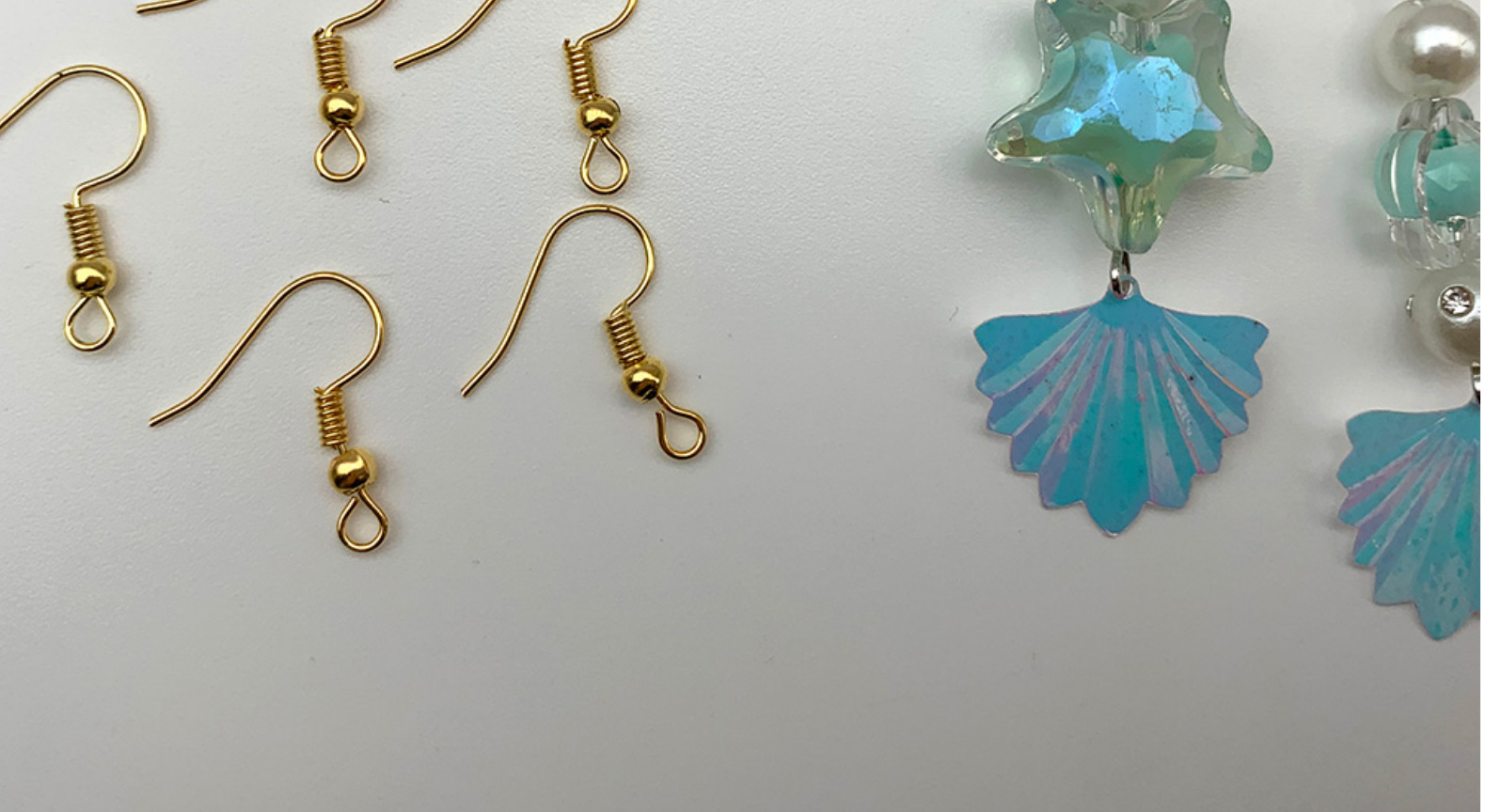 Iron Silver Nine-Shaped Needle Nine-Shaped Needle Iron Gold Big Ear Hook Earrings Hook Earrings Metal Accessories
