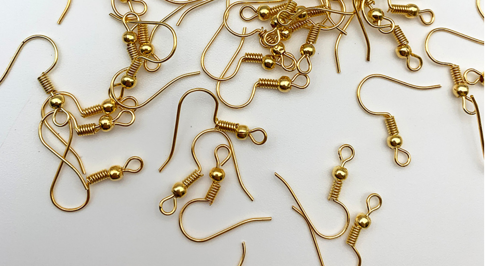 Iron Silver Nine-Shaped Needle Nine-Shaped Needle Iron Gold Big Ear Hook Earrings Hook Earrings Metal Accessories