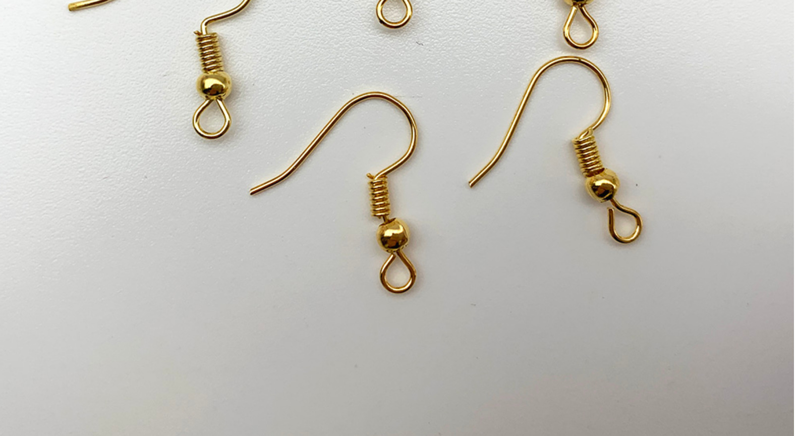 Iron Silver Nine-Shaped Needle Nine-Shaped Needle Iron Gold Big Ear Hook Earrings Hook Earrings Metal Accessories