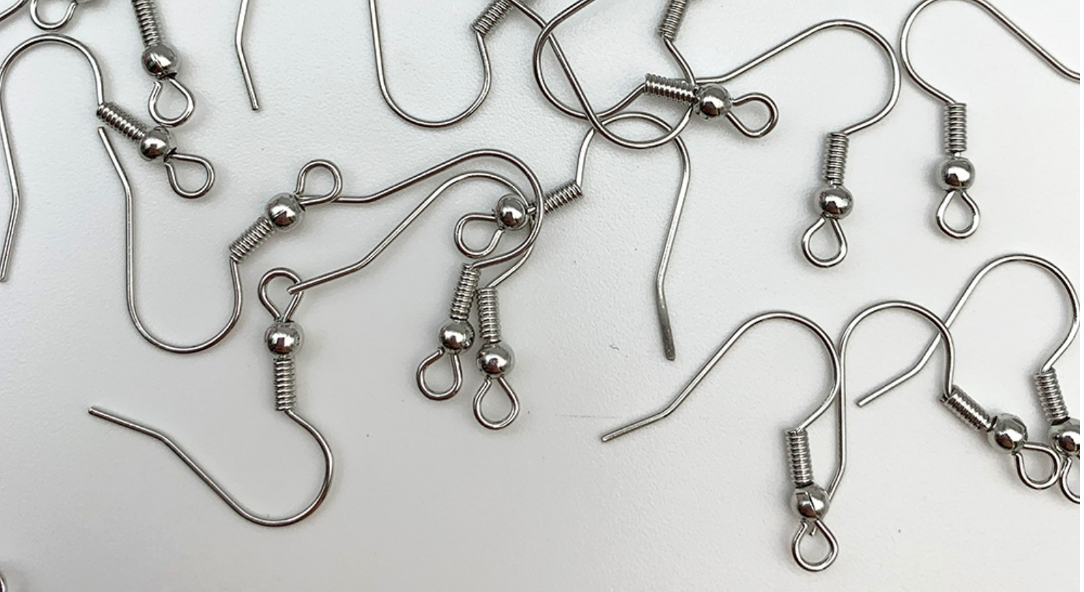 Iron Silver Nine-Shaped Needle Nine-Shaped Needle Iron Gold Big Ear Hook Earrings Hook Earrings Metal Accessories