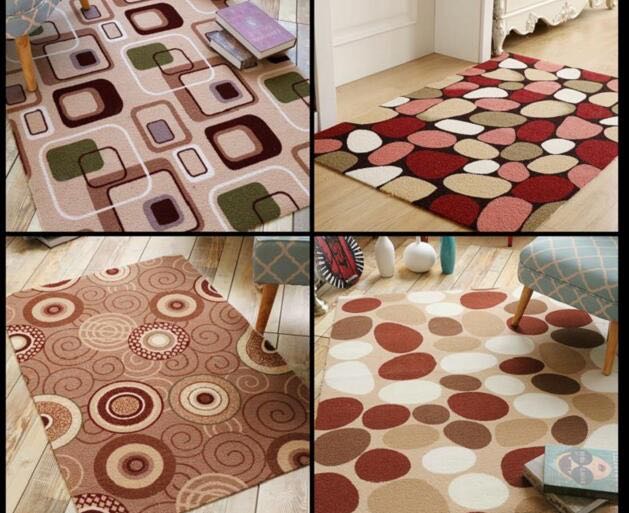 Classic Door Mat Ziwei Loop Velvet Sheet Three Flowers 58*38 Stone Leopard Figure Non-Slip Mat Home Door Mat