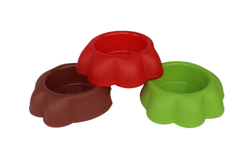 Pet Footprints Bowl Thickened Non-Slip Plastic Single Bowl Pet Tableware Food Basin Cat and Dog Bowl Factory Direct Sales Pet Footprints Bowl Thickened Non-Slip Plastic Single Bowl Pet Tableware Food Basin Cat and Dog Bowl Factory Direct Sales
