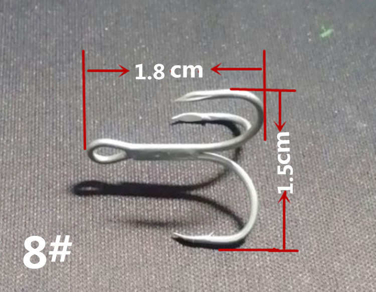 Fishhook 2#/10# Blood Trough Fishhook Tie Wool Iron Plate Fishing Hook Lure Treble Hook Blood Trough Hook Anchor Hook Exlosive Hook