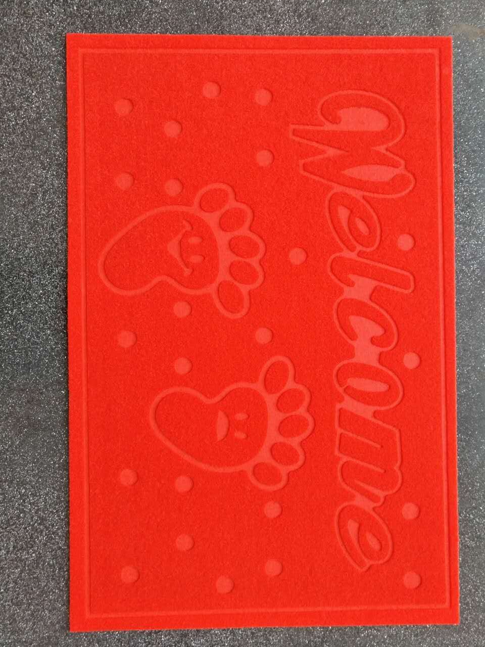 58*88cm PVC embossed mat absorbent non-slip mat door mat foot mat household mat brushed mat floor mat