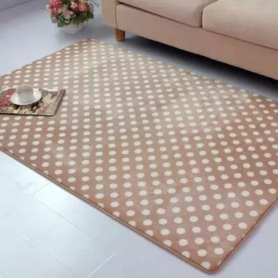 0.7cm thick coral/flannel carpet living room blanket bedside blanket sofa cushion water absorption non-slip mat