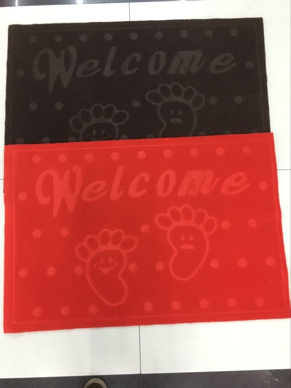 PVC flannelette embossed mat PVC non-slip mat water absorption non-slip foot mat flannelette door mat household mat PVC flannelette embossed mat PVC non-slip mat water absorption non-slip foot mat flannelette door mat household mat