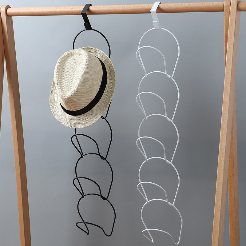 Iron Door Hook Punch-Free Coat Rack Wall Mount Scarf Seamless Hat Storage Fantastic Metal Hook