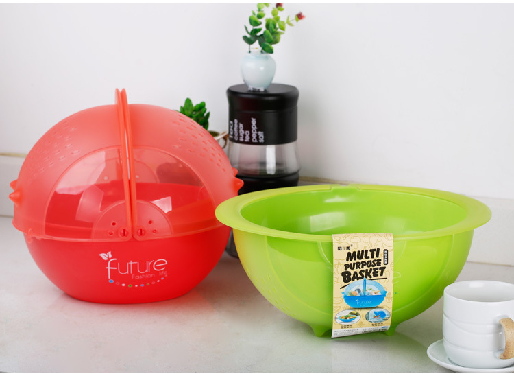 Creative Kitchen Flip Rotating Drain Basket Fruit and Vegetable Cleaning Basin Dish Washing Basket Plastic Large Drain Basket Creative Kitchen Flip Rotating Drain Basket Fruit and Vegetable Cleaning Basin Dish Washing Basket Plastic Large Drain Basket