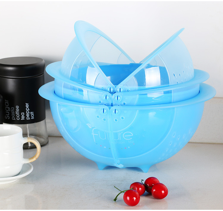 Creative Kitchen Flip Rotating Drain Basket Fruit and Vegetable Cleaning Basin Dish Washing Basket Plastic Large Drain Basket Creative Kitchen Flip Rotating Drain Basket Fruit and Vegetable Cleaning Basin Dish Washing Basket Plastic Large Drain Basket