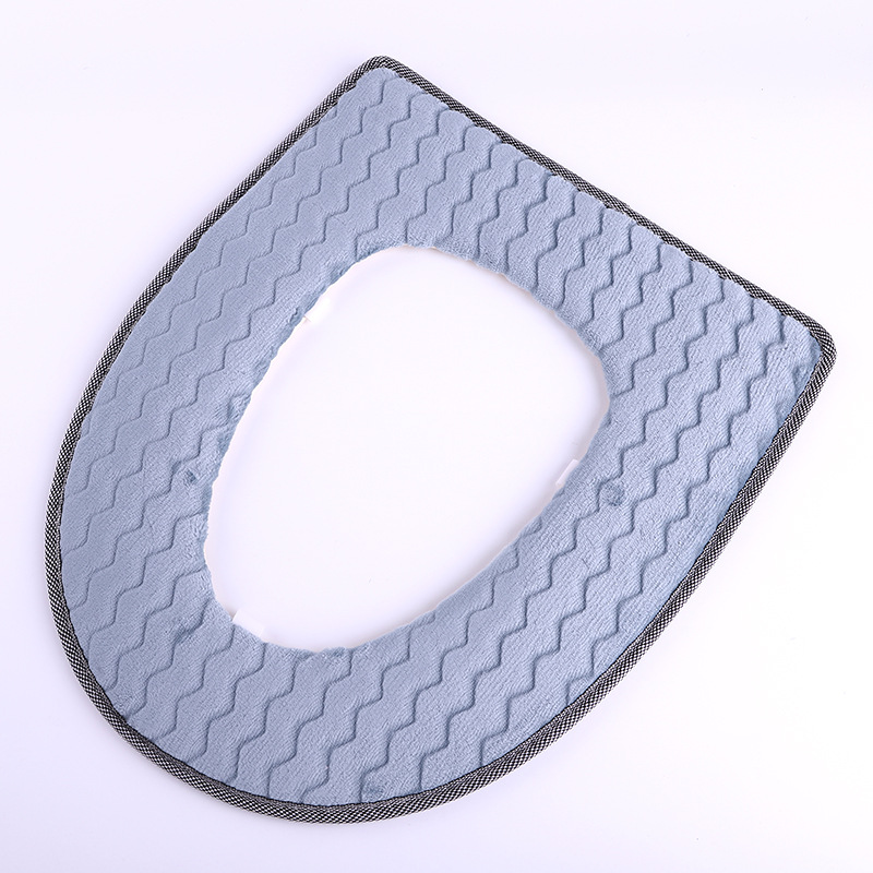 Factory Wholesale Toilet Mat Household Stitching Warm Happy Day Cushion Four Seasons Universal One Piece Dropshipping