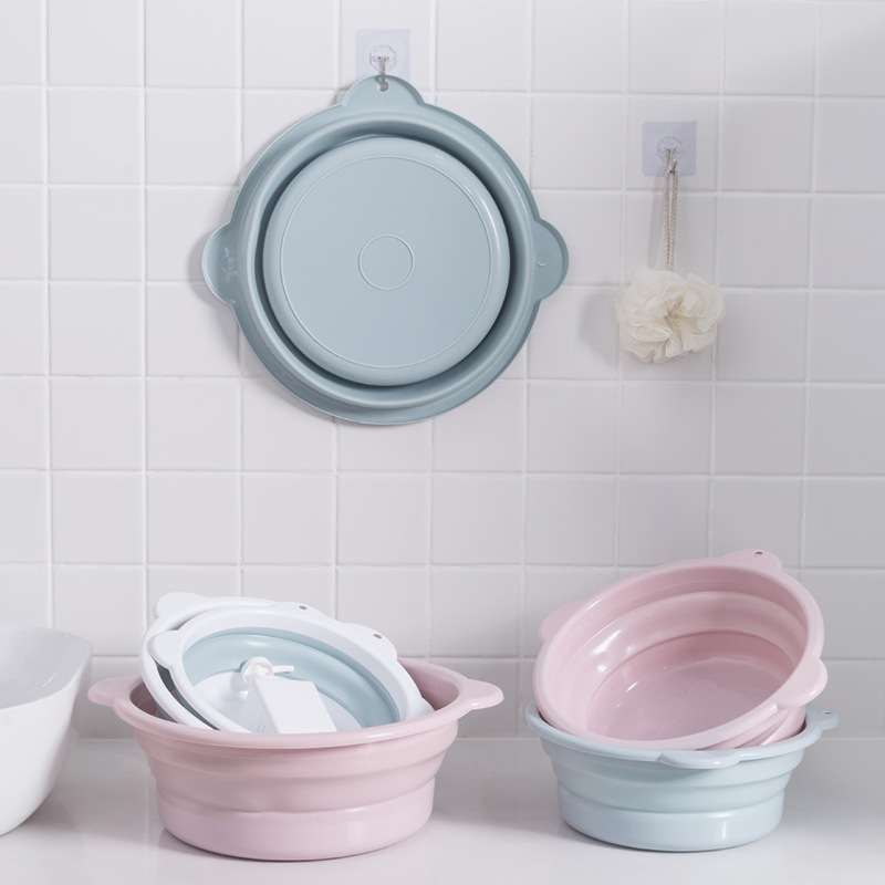 Foldable Washbasin Large Household for Student Dormitory Plastic Portable Compressed Travel Small Laundry Basin Foldable Washbasin Large Household for Student Dormitory Plastic Portable Compressed Travel Small Laundry Basin