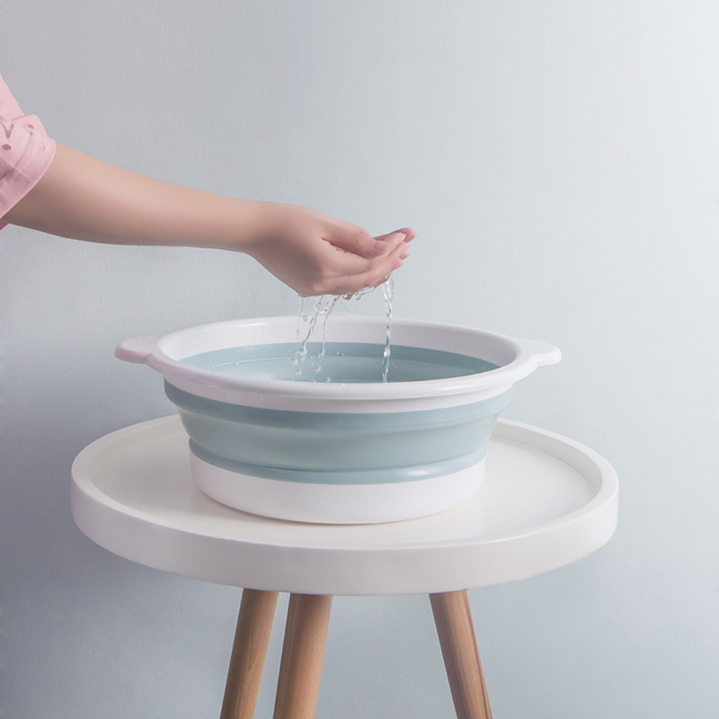 Foldable Washbasin Large Household for Student Dormitory Plastic Portable Compressed Travel Small Laundry Basin Foldable Washbasin Large Household for Student Dormitory Plastic Portable Compressed Travel Small Laundry Basin