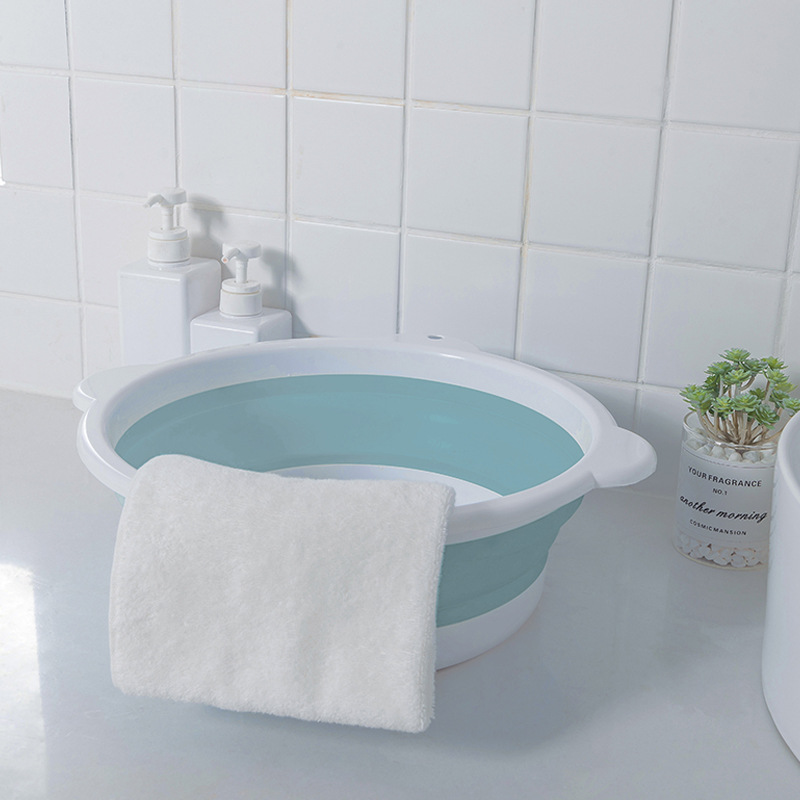 Foldable Washbasin Large Household for Student Dormitory Plastic Portable Compressed Travel Small Laundry Basin Foldable Washbasin Large Household for Student Dormitory Plastic Portable Compressed Travel Small Laundry Basin