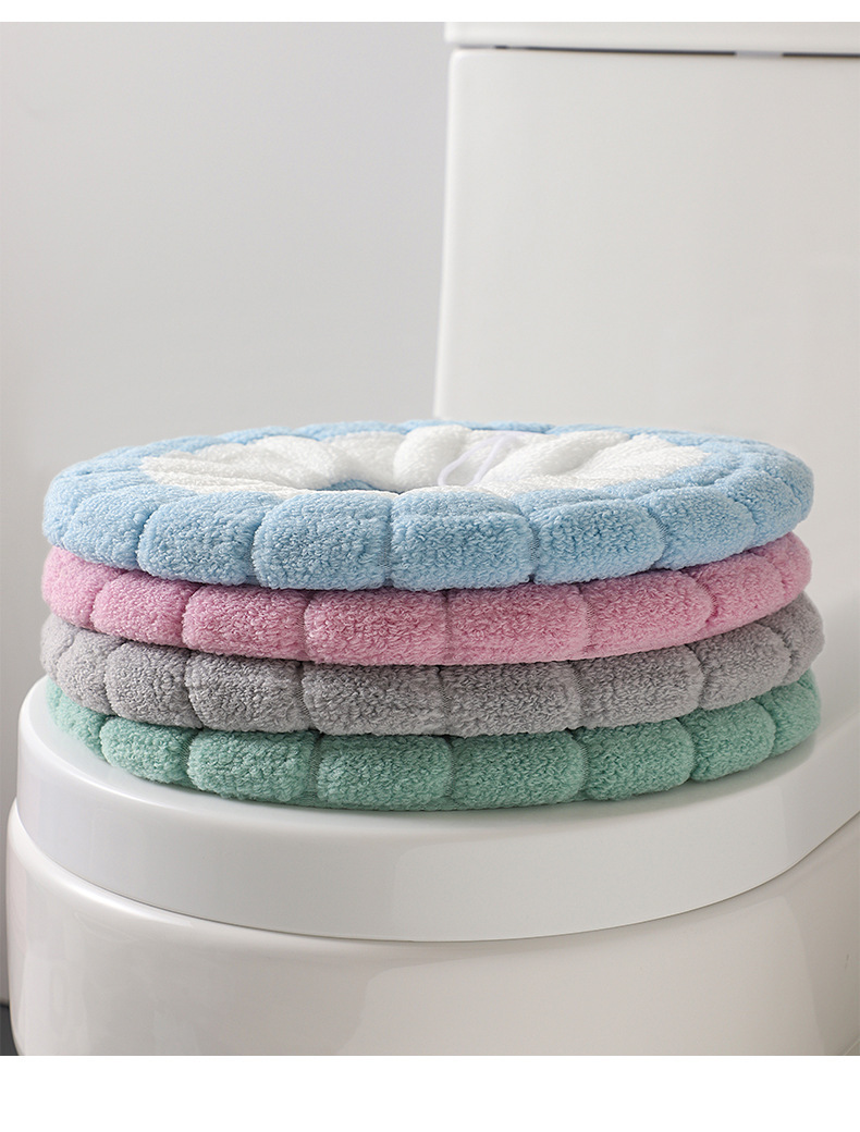 Winter Toilet Seat Cushion Household Plush Thickened Toilet Washer Four Seasons Universal Toilet Seat Cover Toilet Mat Winter Toilet Seat Cushion Household Plush Thickened Toilet Washer Four Seasons Universal Toilet Seat Cover Toilet Mat