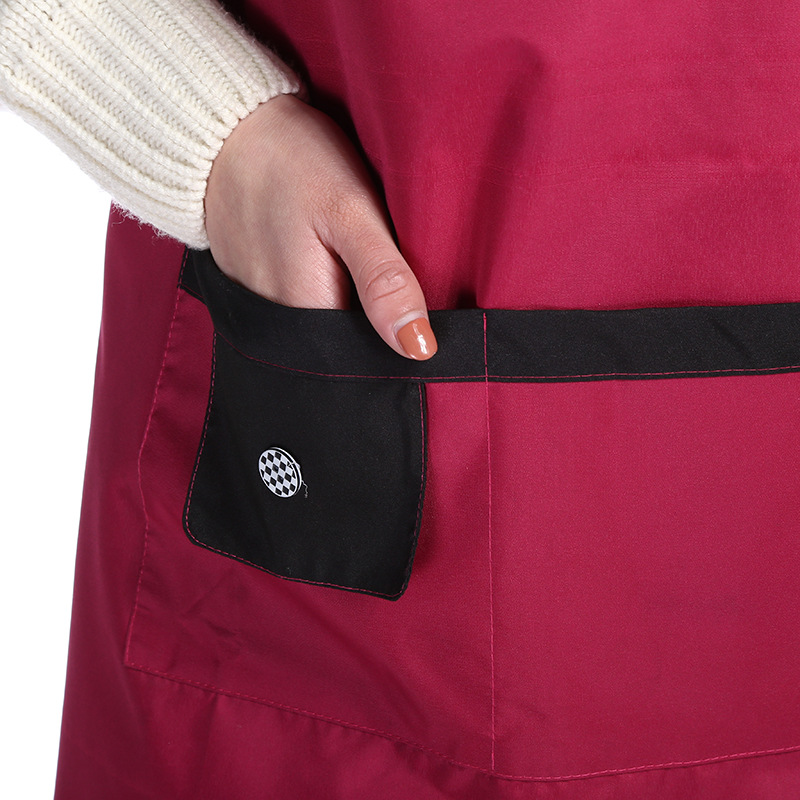 Fashionable home apron plain coloured suspender apron pocket waterproof and anti multi - function adirect sales. Fashionable home apron plain coloured suspender apron pocket waterproof and anti multi - function adirect sales.