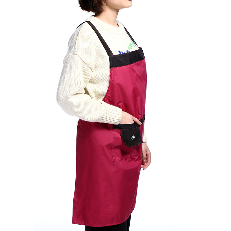 Fashionable home apron plain coloured suspender apron pocket waterproof and anti multi - function adirect sales. Fashionable home apron plain coloured suspender apron pocket waterproof and anti multi - function adirect sales.