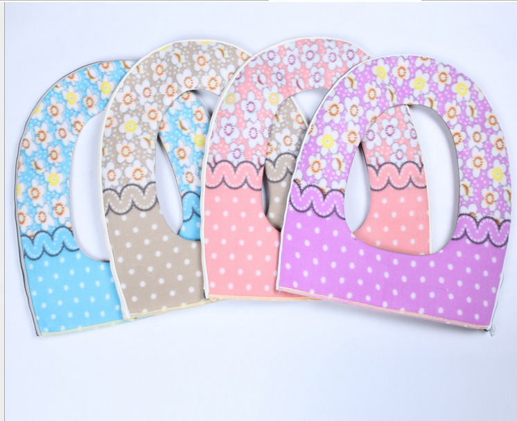 Zipper flannelette toilet seat thickened toilet seat cover pasted toilet seat cushion toilet seat manufacturer direct supply