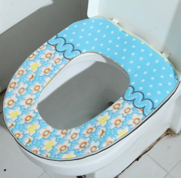 Zipper flannelette toilet seat thickened toilet seat cover pasted toilet seat cushion toilet seat manufacturer direct supply Zipper flannelette toilet seat thickened toilet seat cover pasted toilet seat cushion toilet seat manufacturer direct supply