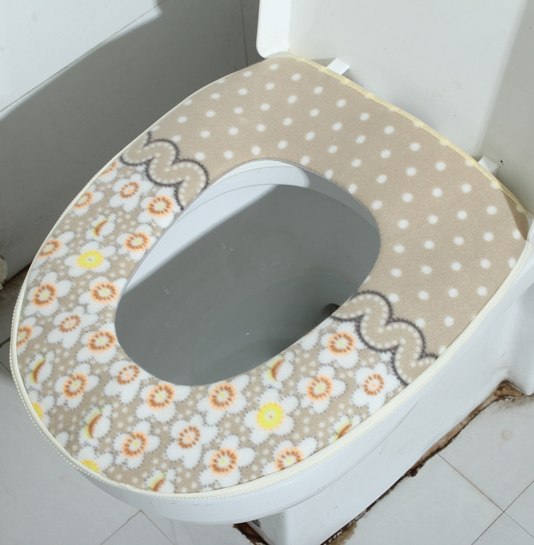 Zipper flannelette toilet seat thickened toilet seat cover pasted toilet seat cushion toilet seat manufacturer direct supply Zipper flannelette toilet seat thickened toilet seat cover pasted toilet seat cushion toilet seat manufacturer direct supply