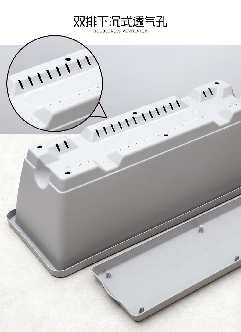 Planting Basin Horun Basin Long Flower Pot Rectangular Balcony Vegetable Planting Artifact Indoor Extra Large Planting Trough Railing Plastic Planting Basin Horun Basin Long Flower Pot Rectangular Balcony Vegetable Planting Artifact Indoor Extra Large Planting Trough Railing Plastic