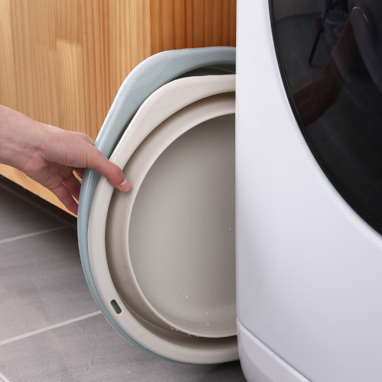 Manufacturers household convenient collapsible washbasin plastic washbasin outdoor can shrink the washbasin foot basin