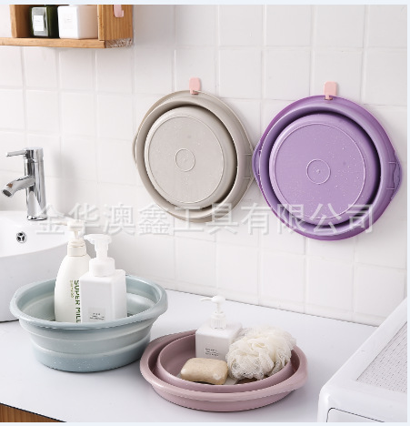 Manufacturers household convenient collapsible washbasin plastic washbasin outdoor can shrink the washbasin foot basin Manufacturers household convenient collapsible washbasin plastic washbasin outdoor can shrink the washbasin foot basin
