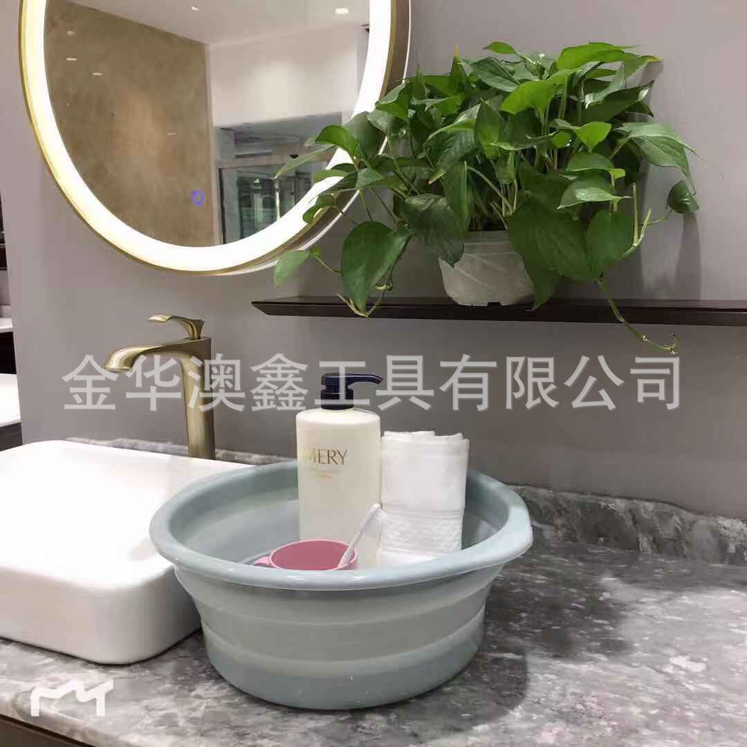 Manufacturers household convenient collapsible washbasin plastic washbasin outdoor can shrink the washbasin foot basin Manufacturers household convenient collapsible washbasin plastic washbasin outdoor can shrink the washbasin foot basin
