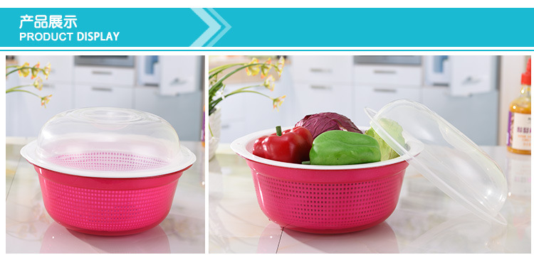 Kitchen for wash basket plastic fruit bowl double layer dripping basket fruit and vegetable basket for wash basin drip sieve Kitchen for wash basket plastic fruit bowl double layer dripping basket fruit and vegetable basket for wash basin drip sieve