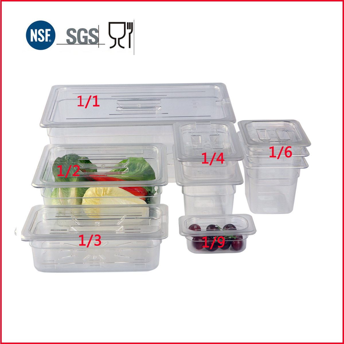 Factory price direct sales 1/2 transparent PC resin basin plastic plate products have SGS NSF export certification Factory price direct sales 1/2 transparent PC resin basin plastic plate products have SGS NSF export certification
