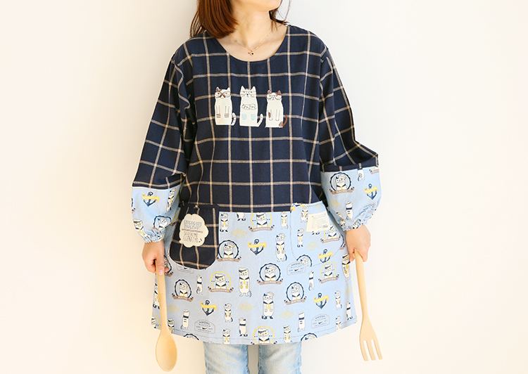 Daily Order Cartoon Kitchen Work Sleeved Apron Long Sleeve Cotton Korean Style Cute Overclothes Bib Long Sleeve Apron Daily Order Cartoon Kitchen Work Sleeved Apron Long Sleeve Cotton Korean Style Cute Overclothes Bib Long Sleeve Apron