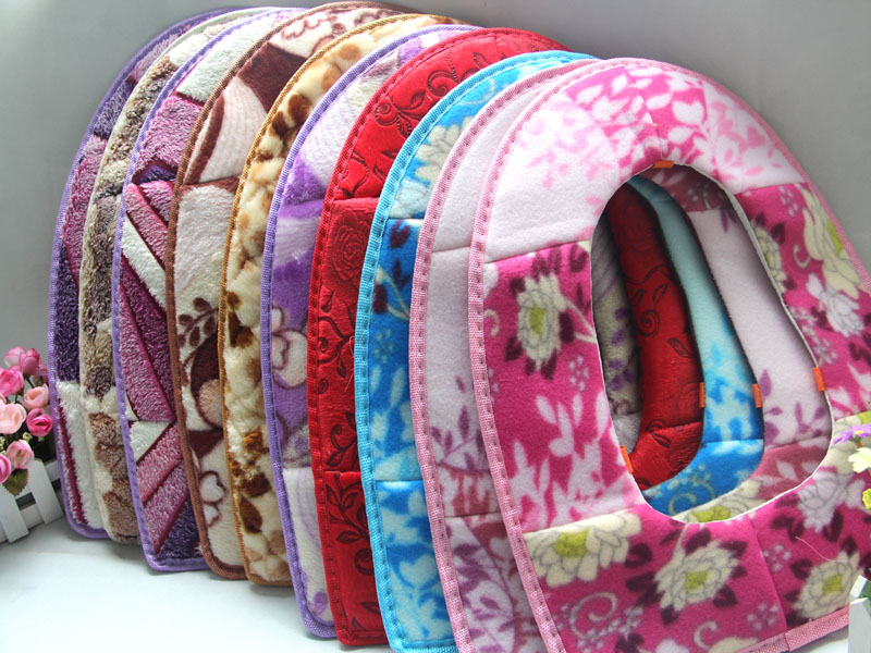 A1437 Thickened Toilet Seat Toilet Seat Cover Toilet Seat Cushion Plush Toilet Mat O-Type