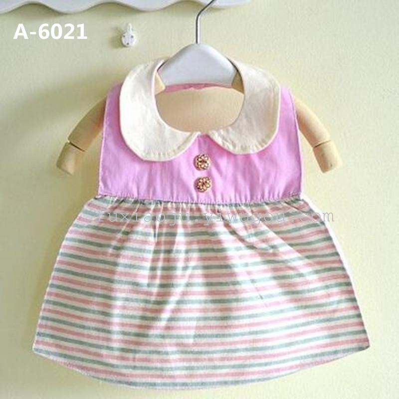 Baby cotton apron baby saliva pocket striped waterproof rice clothes mother and baby supplies