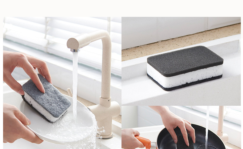 Factory Direct Sales Sponge Cleaning Brush Kitchenware Cloth Dish-Washing Sponge Decontamination Magic Sponge 3 PCs Factory Direct Sales Sponge Cleaning Brush Kitchenware Cloth Dish-Washing Sponge Decontamination Magic Sponge 3 PCs