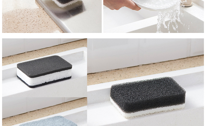 Factory Direct Sales Sponge Cleaning Brush Kitchenware Cloth Dish-Washing Sponge Decontamination Magic Sponge 3 PCs Factory Direct Sales Sponge Cleaning Brush Kitchenware Cloth Dish-Washing Sponge Decontamination Magic Sponge 3 PCs