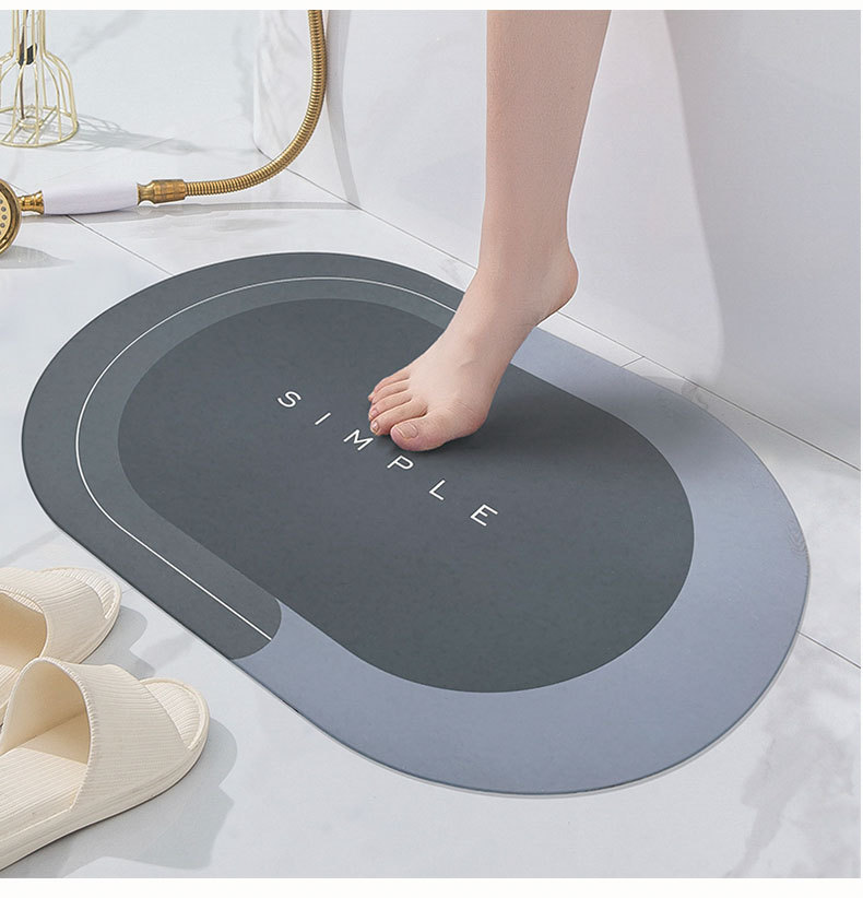 Diatom Ooze Cushion Toilet Absorbent Mat Toilet Door Non-Slip Foot Mats Quick-Drying Toilet Bathroom Mats Semicircle Diatom Ooze Cushion Toilet Absorbent Mat Toilet Door Non-Slip Foot Mats Quick-Drying Toilet Bathroom Mats Semicircle