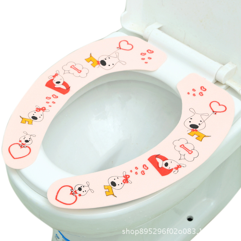 2019 New Toilet Cushion Seat Cushion Toilet Seat Cover Soft Plush Printing Happy Day Toilet Pedestal Ring Factory Customization