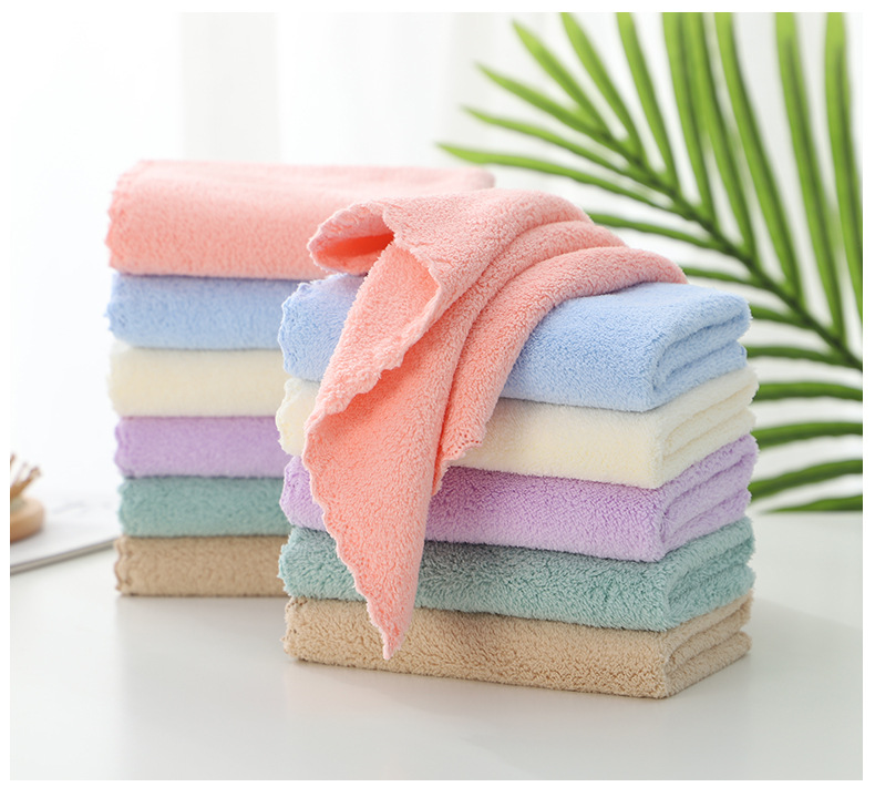 Manufacturers Supply Kitchen Absorbent Coral Fleece Rag Lace Square Towel Absorbent Towel Cleaning Car Washing Cloth Manufacturers Supply Kitchen Absorbent Coral Fleece Rag Lace Square Towel Absorbent Towel Cleaning Car Washing Cloth