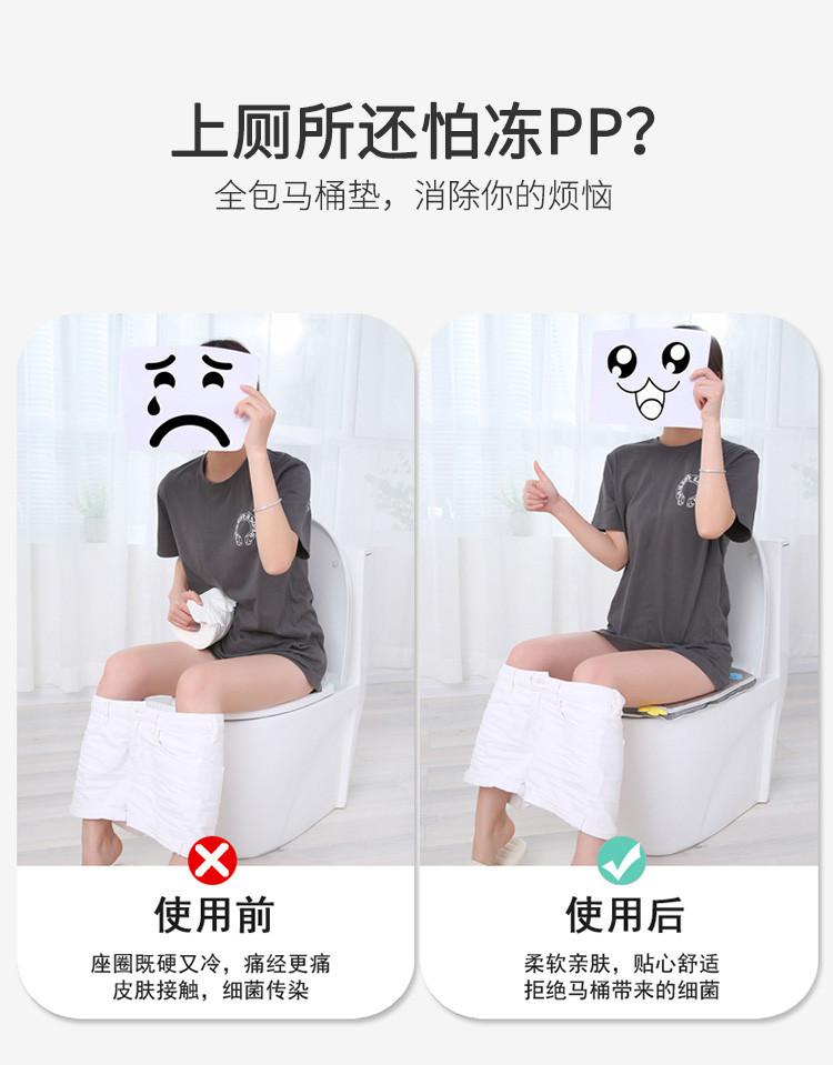 2021 New Toilet Mat Thickened Toilet Seat Domestic Toilet Four Seasons Universal Closestool Cushion Waterproof Cover Toilet Seat