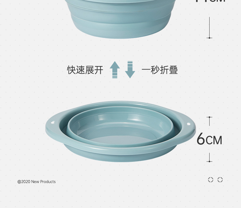 Silicone Folding Basin Travel & Outdoor Portable Plastic Washbasin Collapsible Baby Basin Laundry and Vegetable Washing Silicone Folding Basin Travel & Outdoor Portable Plastic Washbasin Collapsible Baby Basin Laundry and Vegetable Washing