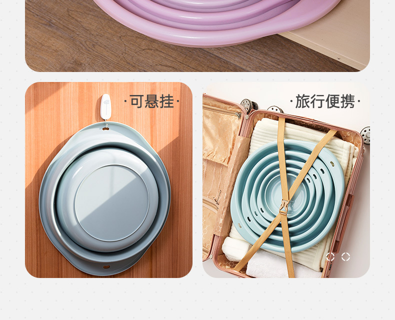 Silicone Folding Basin Travel & Outdoor Portable Plastic Washbasin Collapsible Baby Basin Laundry and Vegetable Washing Silicone Folding Basin Travel & Outdoor Portable Plastic Washbasin Collapsible Baby Basin Laundry and Vegetable Washing