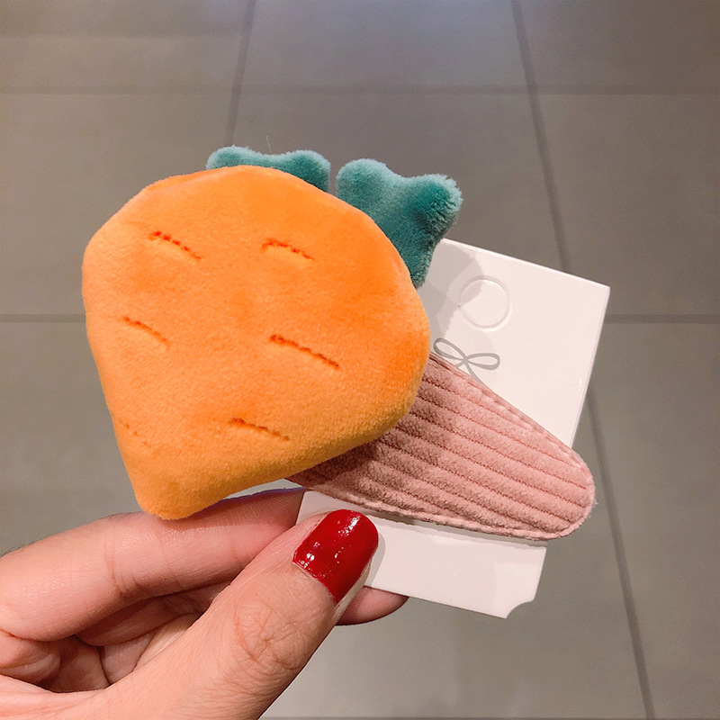 Large Cartoon Doll for Face Washing Cloth Hairpin Korean Style Fruit Animal Cute Hairpin Girl BB Clip Hair Accessories