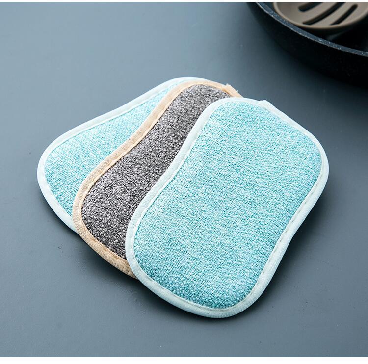 Double-Sided Sponge Wipe Dishwashing Cloth Spong Mop Scouring Pad Kitchen Washing Pot Block Decontamination Cloth Double-Sided Sponge Wipe Dishwashing Cloth Spong Mop Scouring Pad Kitchen Washing Pot Block Decontamination Cloth