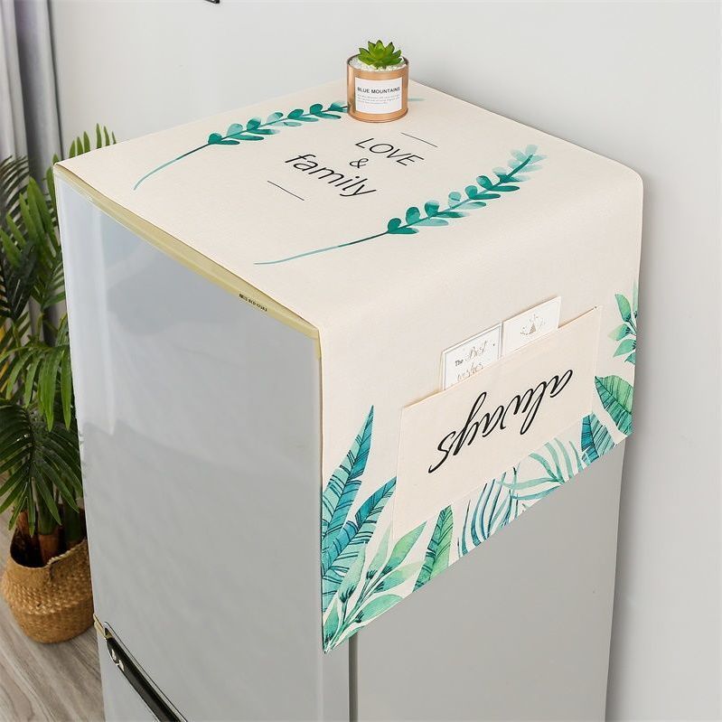 Fabric Waterproof Oil-Proof Automatic Roller Washing Machine Cover Cloth Sun Protection Double Open Refrigerator Dust Cover Microwave Oven Cover Towel Fabric Waterproof Oil-Proof Automatic Roller Washing Machine Cover Cloth Sun Protection Double Open Refrigerator Dust Cover Microwave Oven Cover Towel