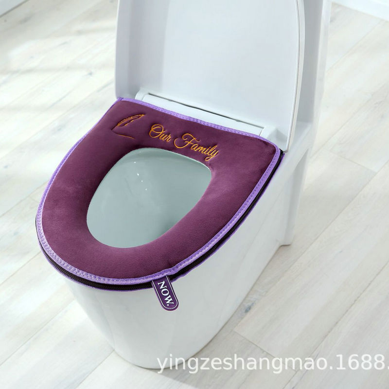 Nordic Warm Toilet Mat Closestool Cushion Winter Toilet Seat Cover Toilet Seat plus Velvet Thickened Zipper Factory Wholesale Nordic Warm Toilet Mat Closestool Cushion Winter Toilet Seat Cover Toilet Seat plus Velvet Thickened Zipper Factory Wholesale