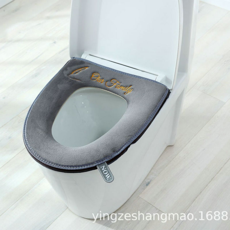 Nordic Warm Toilet Mat Closestool Cushion Winter Toilet Seat Cover Toilet Seat plus Velvet Thickened Zipper Factory Wholesale Nordic Warm Toilet Mat Closestool Cushion Winter Toilet Seat Cover Toilet Seat plus Velvet Thickened Zipper Factory Wholesale