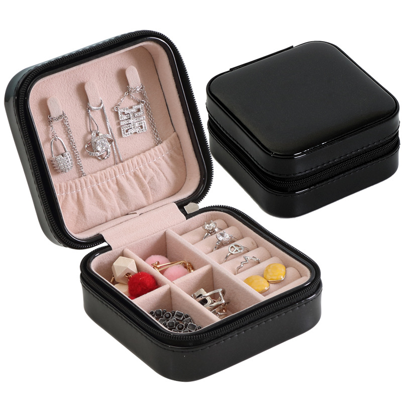 Pu Single Layer Simplicity Storage Jewelry Box Creative Portable Accessories Storage Box Ear Studs Earring Ring Small Jewelry Box Pu Single Layer Simplicity Storage Jewelry Box Creative Portable Accessories Storage Box Ear Studs Earring Ring Small Jewelry Box