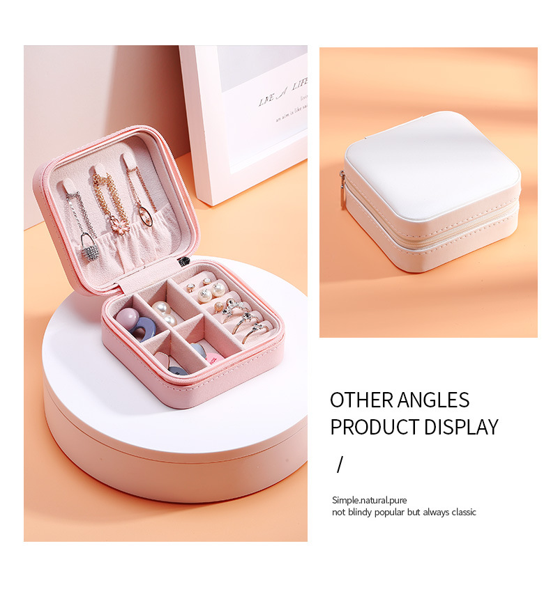 Pu Single Layer Simplicity Storage Jewelry Box Creative Portable Accessories Storage Box Ear Studs Earring Ring Small Jewelry Box Pu Single Layer Simplicity Storage Jewelry Box Creative Portable Accessories Storage Box Ear Studs Earring Ring Small Jewelry Box