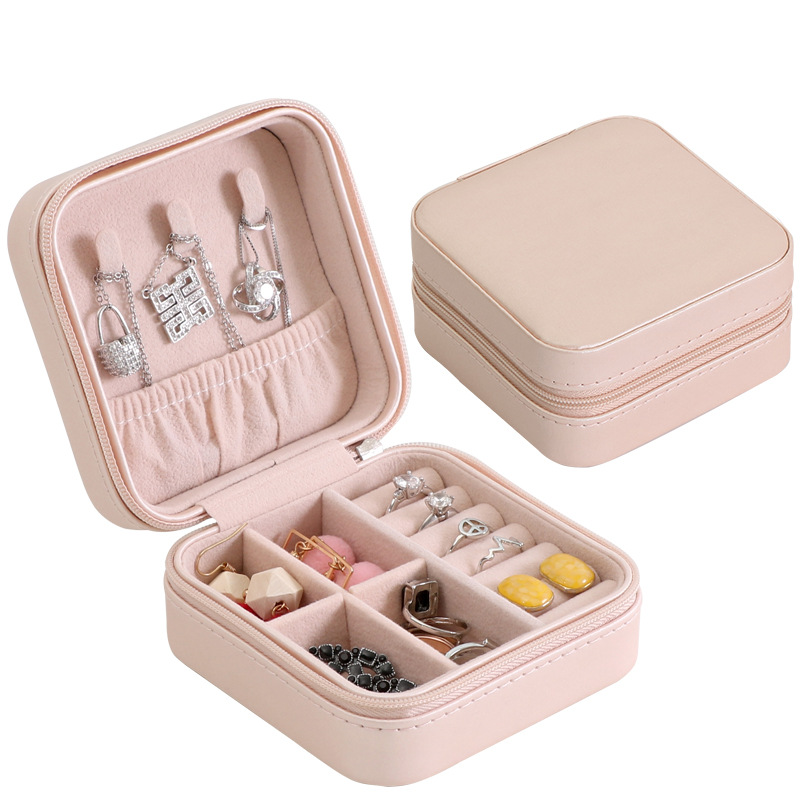 Pu Single Layer Simplicity Storage Jewelry Box Creative Portable Accessories Storage Box Ear Studs Earring Ring Small Jewelry Box Pu Single Layer Simplicity Storage Jewelry Box Creative Portable Accessories Storage Box Ear Studs Earring Ring Small Jewelry Box