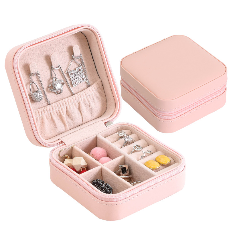 Pu Single Layer Simplicity Storage Jewelry Box Creative Portable Accessories Storage Box Ear Studs Earring Ring Small Jewelry Box Pu Single Layer Simplicity Storage Jewelry Box Creative Portable Accessories Storage Box Ear Studs Earring Ring Small Jewelry Box